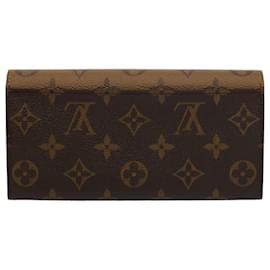 Louis Vuitton-LOUIS VUITTON Monogram Reverse Portefeuille Emily Long Wallet M82157 auth 56717a-Other