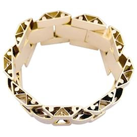 inconnue-Pink gold and yellow gold Tank bracelet.-Other