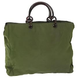 Prada-PRADA Hand Bag Nylon Khaki Auth bs8948-Khaki