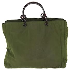Prada-PRADA Hand Bag Nylon Khaki Auth bs8948-Khaki