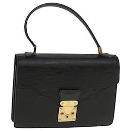 Louis Vuitton-Bolsa de mão LOUIS VUITTON Epi Concorde preta M52132 LV Auth bs9058-Preto