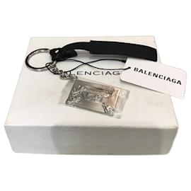 Balenciaga-BALENCIAGA Bijoux de sac T.  métal-Argenté