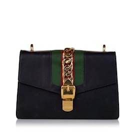 Gucci-GUCCI Handbags Sylvie-Black