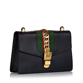 Gucci-GUCCI Handbags Sylvie-Black