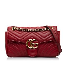 GUCCI Sacs à main GG Marmont Rouge