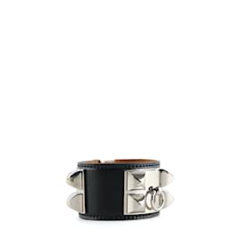 Hermès-HERMÈS Bracelets T.  Cuir-Noir