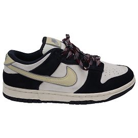 Tênis Nike Dunk Low LX em camurça "Black Cream" Multicor
