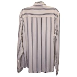 Sandro-Sandro Paris Striped Shirt in White Viscose-White