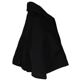 Comme Des Garcons-Comme Des Garcons S/S 2004 Cropped Jacket in Black Wool-Black