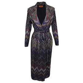 Missoni Zigzag Print Sequin-Embellished Robe in Multicolor Polyamide Other