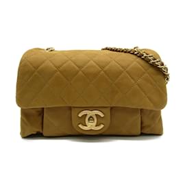 Chanel-CC Coco Pleats Flap Crossbody Bag-Brown
