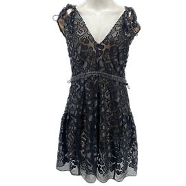 Stella Mc Cartney Stella McCartney Kleid T.IT 38 aus veganem Leder Schwarz