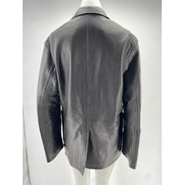 Ami-AMI  Jackets T.International S Leather-Black