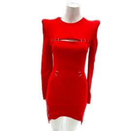 Thierry Mugler MUGLER Vestidos T.fr 36 Viscosa Roja