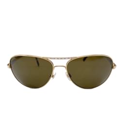 Chanel-CHANEL  Sunglasses T.  metal-Golden