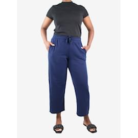 Autre Marque-Pantalon de jogging droit marine - taille L-Bleu Marine