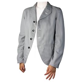 Comme Des Garcons-Schwarze Jacke im Blazer-Stil mit Knopfleiste und Hahnentrittmuster – Größe S-Andere