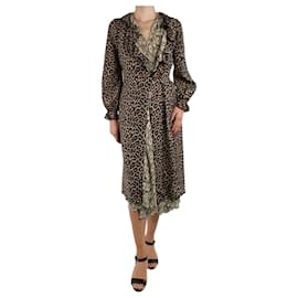Balenciaga-Multicoloured leopard and dollar print dress - size FR 36-Multiple colors