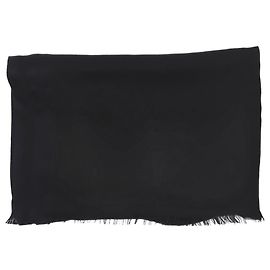 Loro Piana Sciarpa nera in misto cashmere Nero