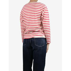 Saint Laurent-Red and cream striped top - size M-Red