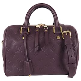 Louis Vuitton-Louis Vuitton Purple Monogram Empreinte Speedy Bandouliere 25-Lila