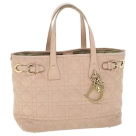 Christian Dior-Christian Dior Canage Shoulder Bag Coated Canvas Pink 01-BO-0111 Auth bs8906-Pink