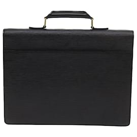 Louis Vuitton-LOUIS VUITTON Epi Serviette Conseiller Briefcase Black M54422 LV Auth yk9032-Black