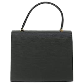 Louis Vuitton-LOUIS VUITTON Sac à Main Epi Malesherbes Noir M52372 LV Auth ep1939-Noir