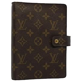 Louis Vuitton-Agenda con monograma MM de LOUIS VUITTON Cubierta para planificador de día R20105 Bases de autenticación de LV8825-Monograma