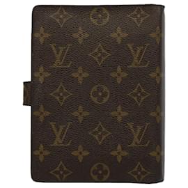 Louis Vuitton-LOUIS VUITTON Monogramm Agenda MM Tagesplaner Cover R20105 LV Auth bs8825-Monogramm