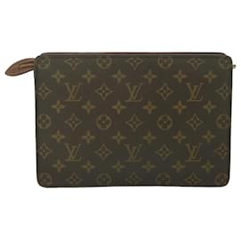Louis Vuitton-LOUIS VUITTON Monogram Pochette Homme Clutch Bag M51795 LV Auth ac2259-Monogram