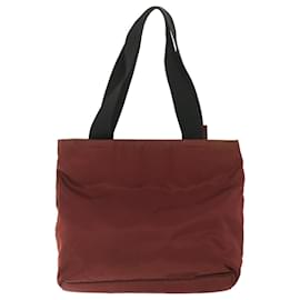 Prada-PRADA Hand Bag Nylon Red Auth ar10468-Red