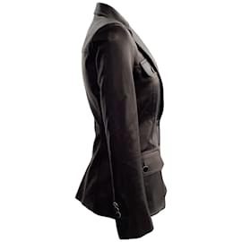 Tom Ford-Tom Ford Blazer à quatre poches en cuir noir-Noir