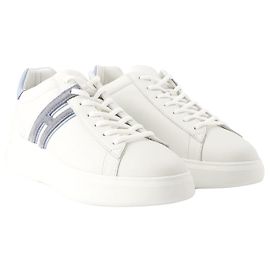 H Slash Sneakers - Hogan - Leather - White White