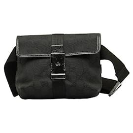 Gucci-GG Canvas Waist Bag  131236-Black