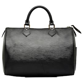 Louis Vuitton-Louis Vuitton Black Epi Speedy 30-Black