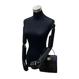 Yves Saint Laurent-Handtasche aus Leder mit Henkel-Schwarz