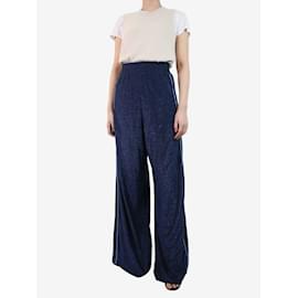Golden Goose Deluxe Brand-Blue glittery trousers - size M-Blue