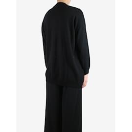 Bottega Veneta-Black cashmere cardigan - size UK 10-Black