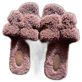 Hermès Oran Shearling Chocolate