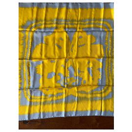 Hermès Brides de Gala Wash Square Giallo