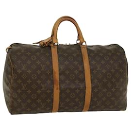 Louis Vuitton-Louis Vuitton-Monogramm Keepall 50 Boston Bag M.41426 LV Auth 55977-Monogramm