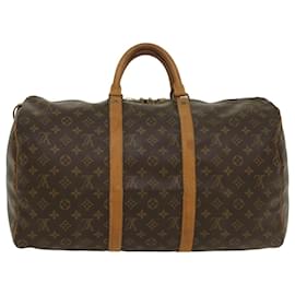 Louis Vuitton-Louis Vuitton-Monogramm Keepall 50 Boston Bag M.41426 LV Auth 55977-Monogramm