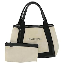 Balenciaga-BALENCIAGA Sacola Lona Branco 339933 Ep de autenticação1945-Branco