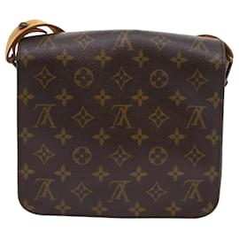 Louis Vuitton-LOUIS VUITTON Monogram Cartouchiere MM Shoulder Bag M51253 LV Auth yk8832-Monogram