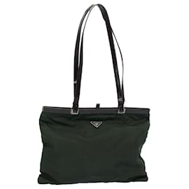 Prada-PRADA Tote Bag Nylon Green Auth fm2770-Green