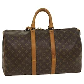 Louis Vuitton-Louis Vuitton-Monogramm Keepall 45 Boston Bag M.41428 LV Auth 56246-Monogramm