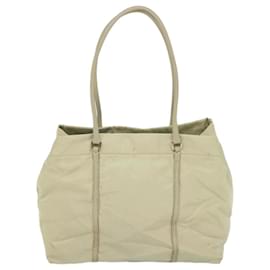 Prada-PRADA Shoulder Bag Nylon White Auth ac2363-White