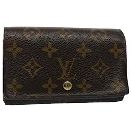 Louis Vuitton-LOUIS VUITTON Portafoglio lungo con zip Porte Monnaie con monogramma M61727 LV Auth ep2076-Monogramma