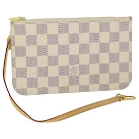 Louis Vuitton-LOUIS VUITTON Damier Azur Neverfull PM Pouch Accessory Pouch LV Auth yk9142-Other